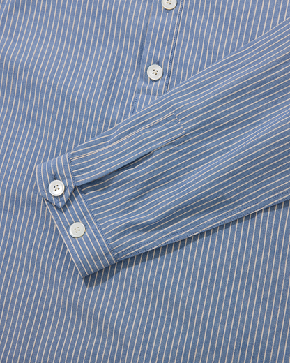 Organic Cotton Long Sleeve Smock Dobby Stripe