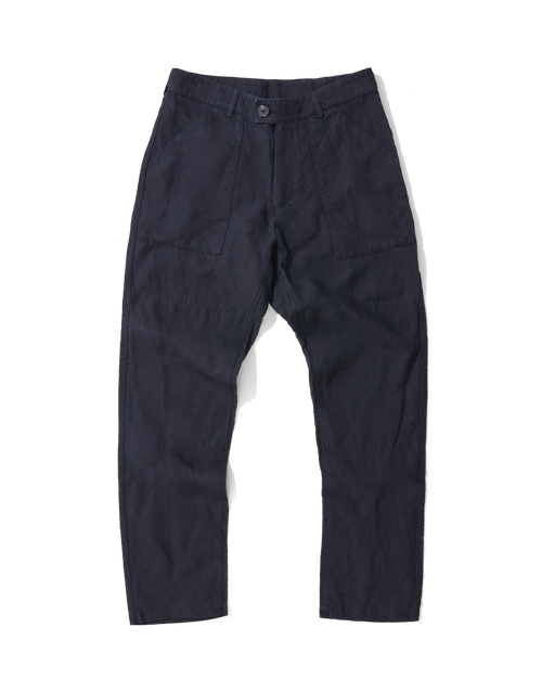 Patch Pocket Trousers Navy Blue