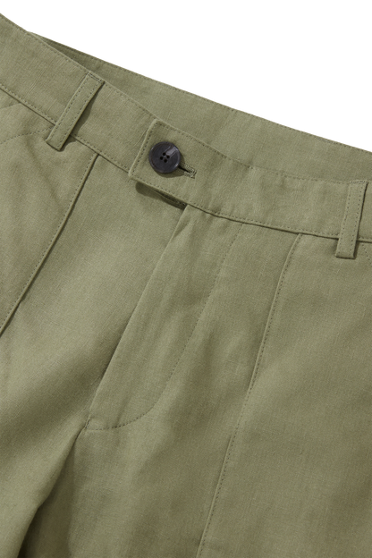Patch Pocket Trousers Sage Green