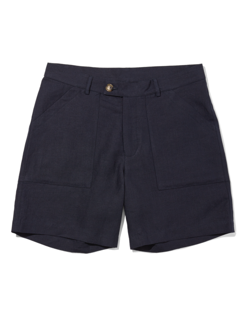 Patch Pocket Shorts Navy Blue