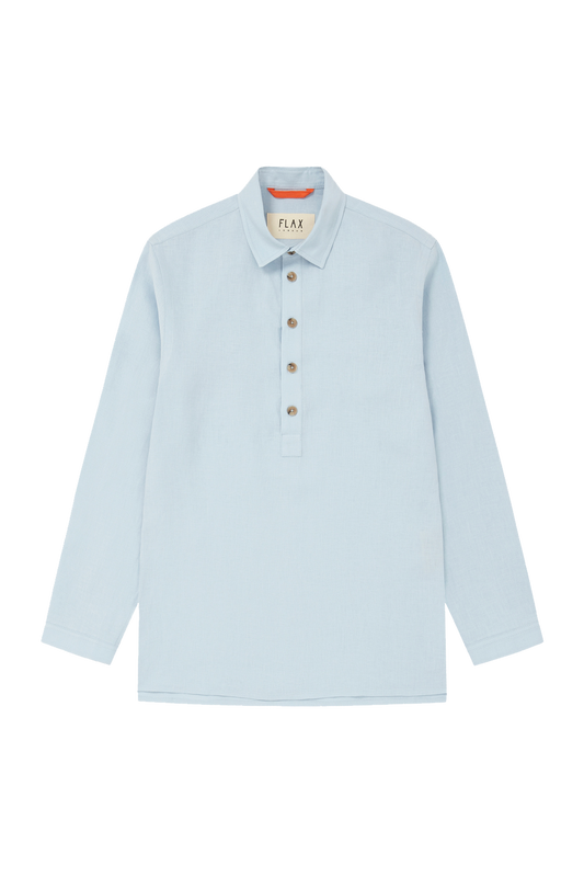 Midweight Linen Smock Powder Blue