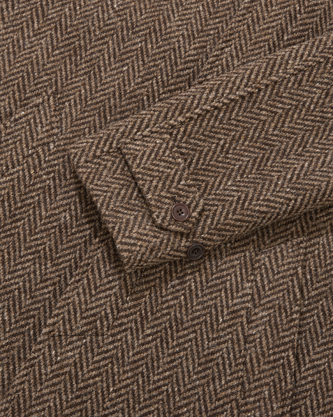 Herringbone Full Length Raglan Overcoat