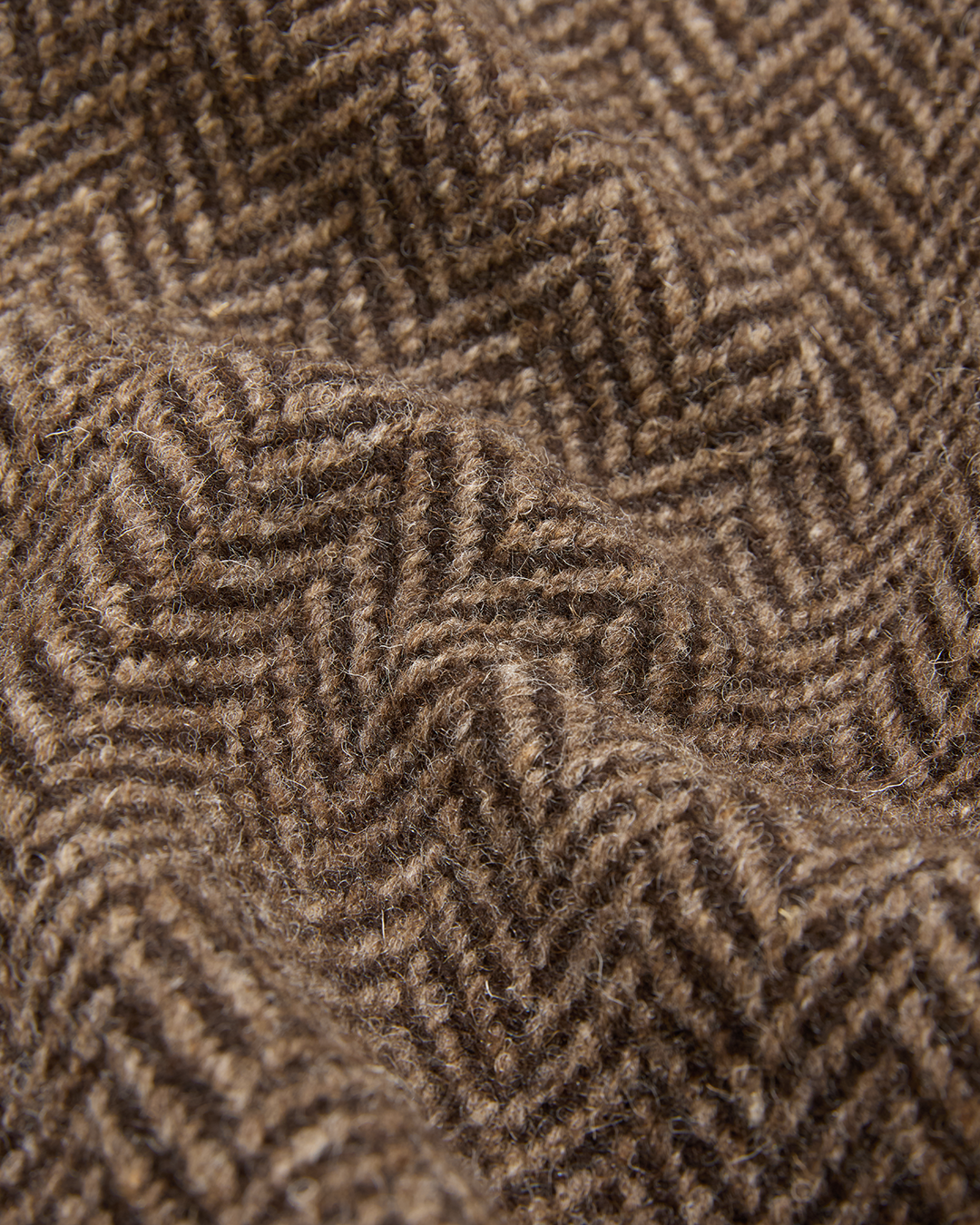 Herringbone Full Length Raglan Overcoat