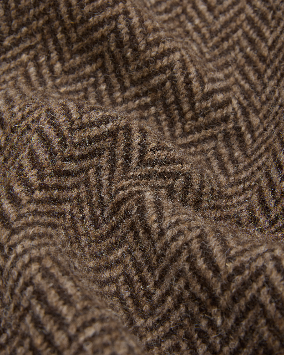 Herringbone Full Length Raglan Overcoat