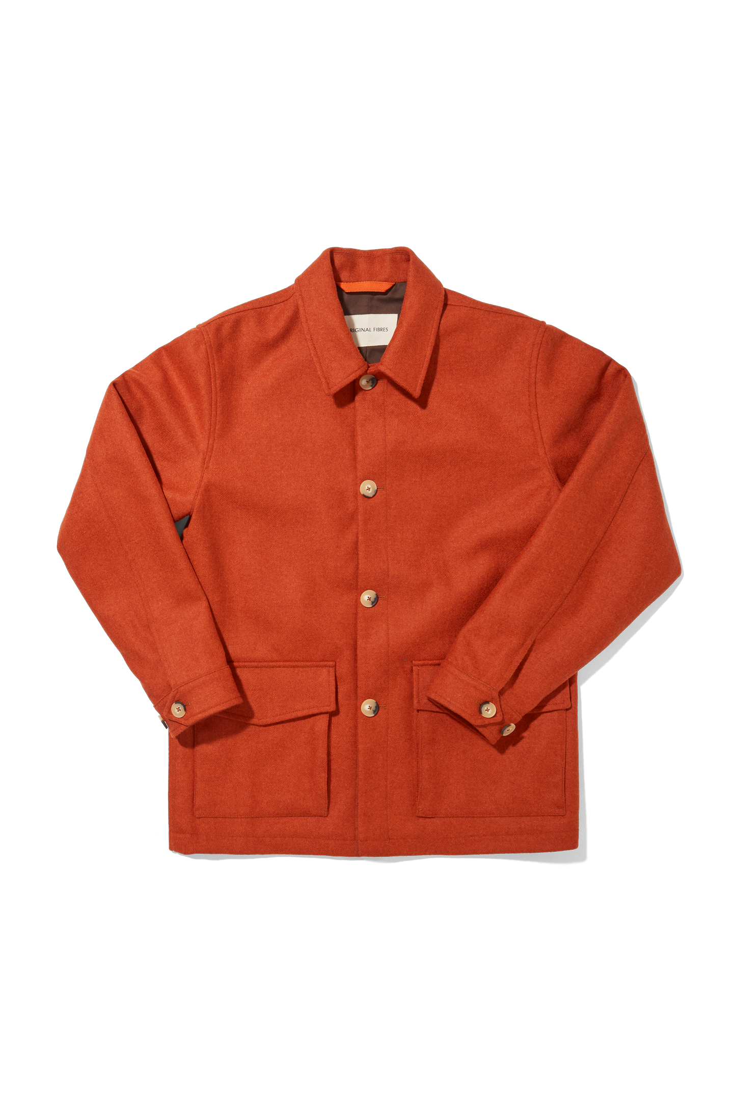 Melton Wool Field Jacket Burnt Orange