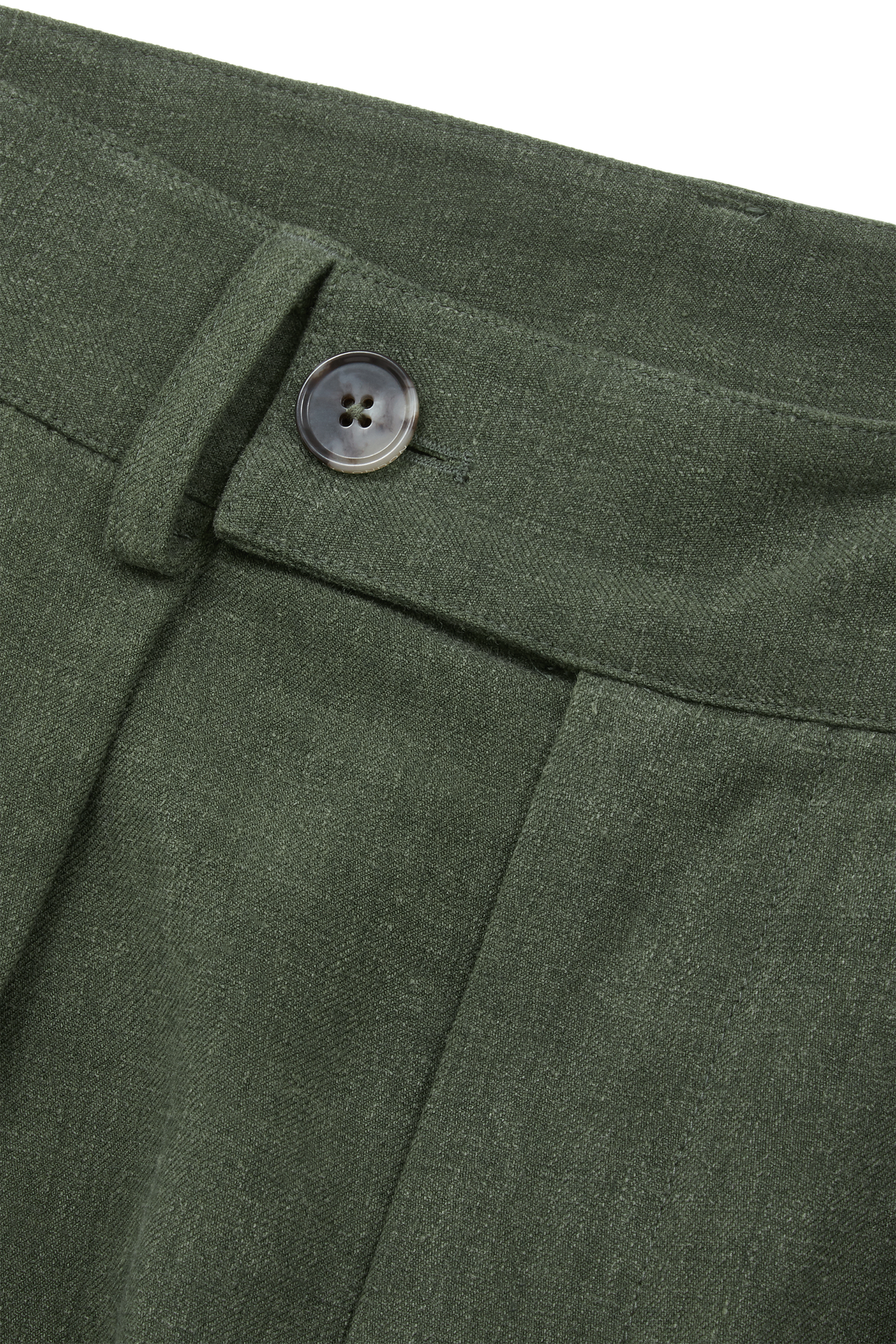 Double Pleated Trouser Dusty Green