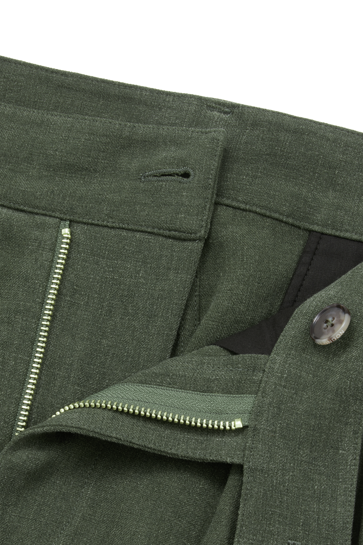 Double Pleated Trouser Dusty Green