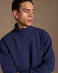 Mock Neck Storm Blue