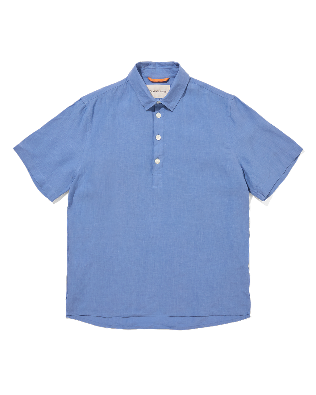 Linen Short Sleeve Smock Holiday Blue