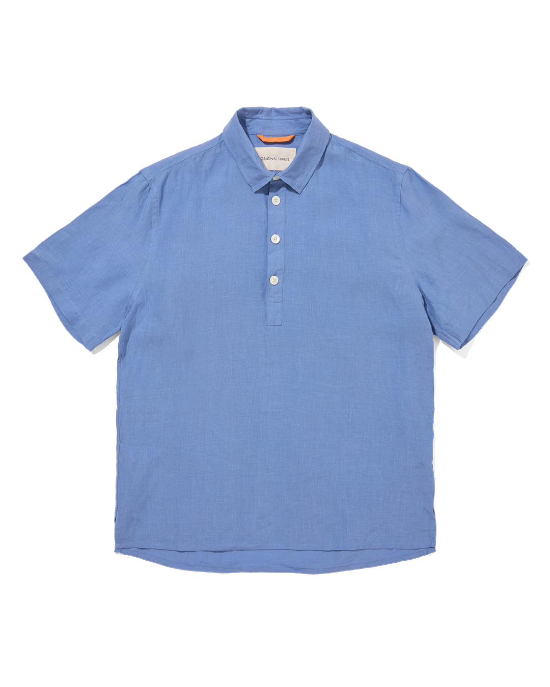 Linen Short Sleeve Smock Holiday Blue