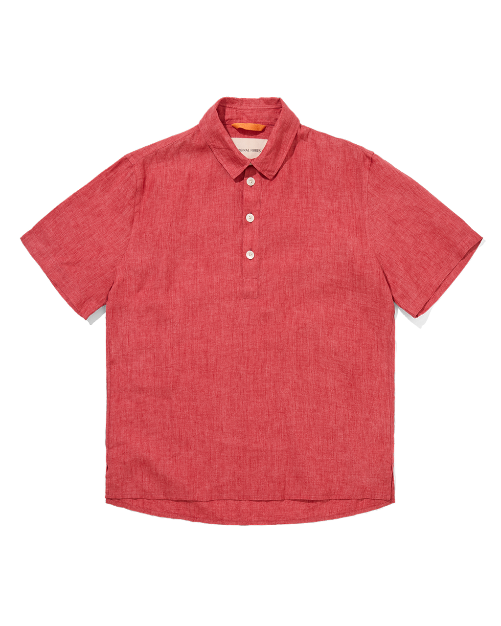 Linen Short Sleeve Smock Crimson Delave