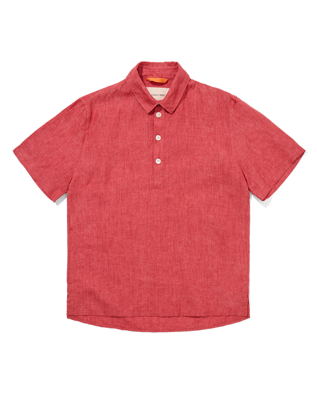 Linen Short Sleeve Smock Crimson Delave