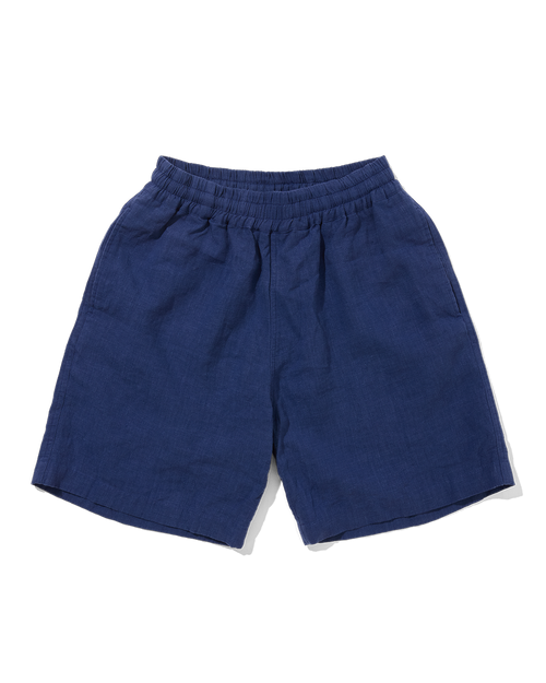 Linen Easy Shorts Washed Navy