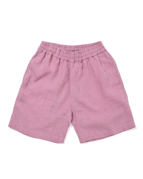 Linen Easy Shorts Washed Pink