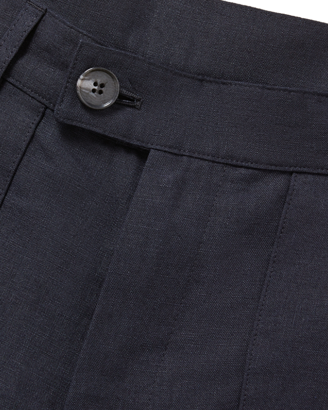 Patch Pocket Shorts Navy Blue