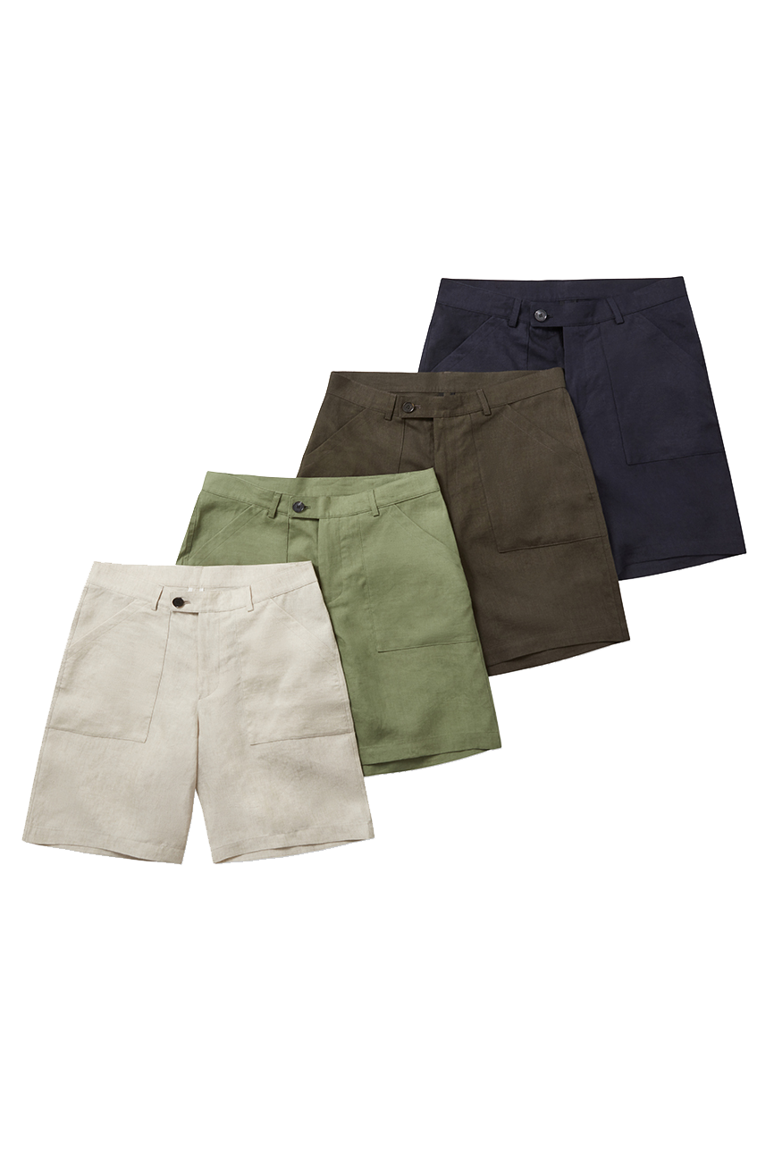 Patch Pocket Shorts 9 inch Navy Blue