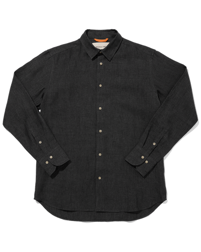 Heavy Linen Signature Charcoal Yarn-Dye