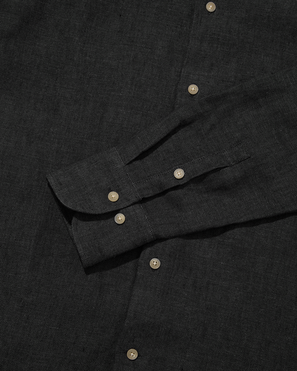 Heavy Linen Signature Charcoal Yarn-Dye