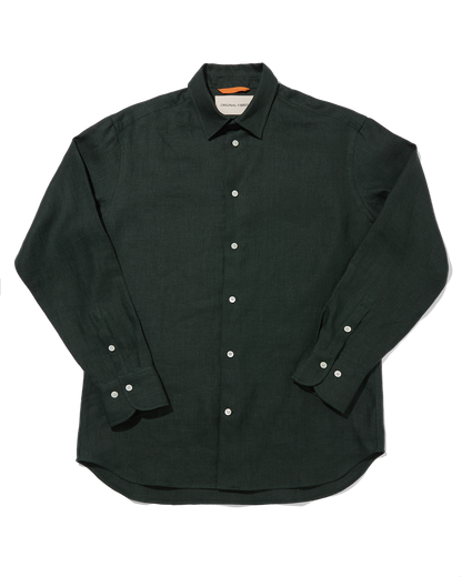 Heavy Linen Signature Forest Green