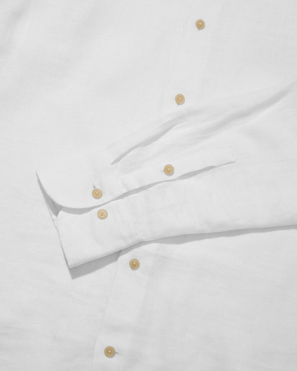 Heavy Linen Signature White