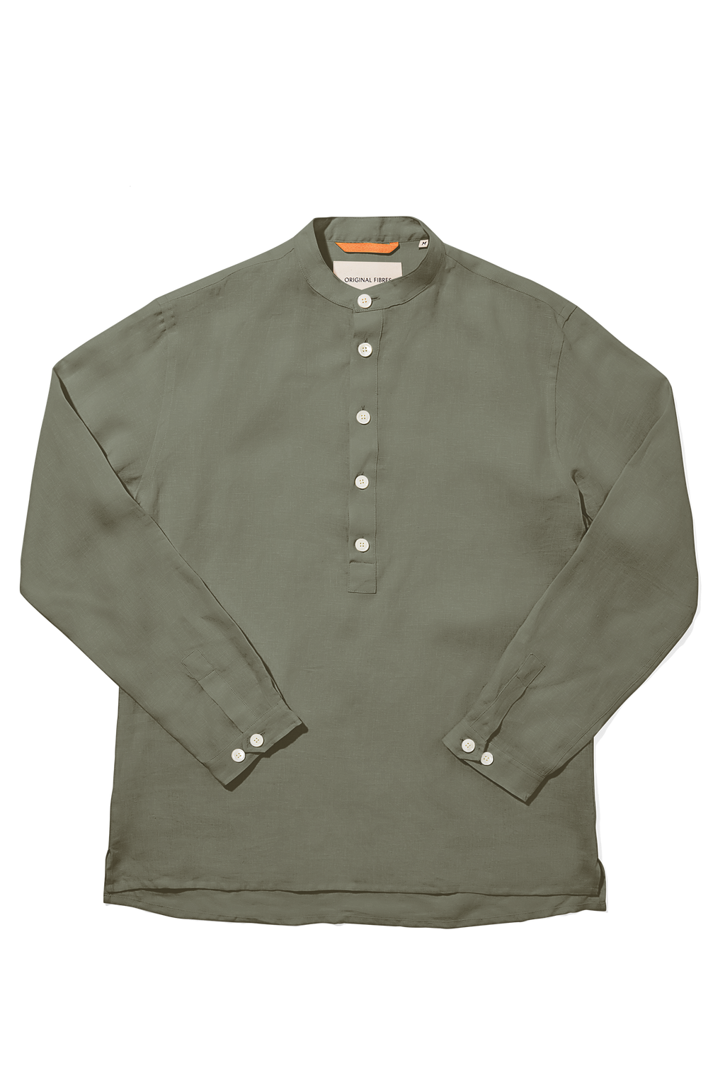 Linen Collarless Smock Laurel