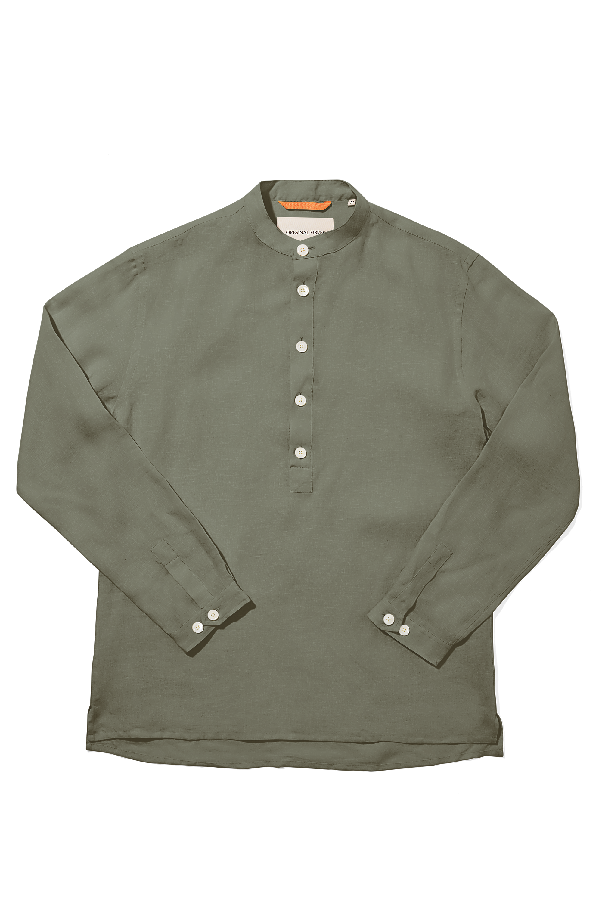Linen Collarless Smock Laurel