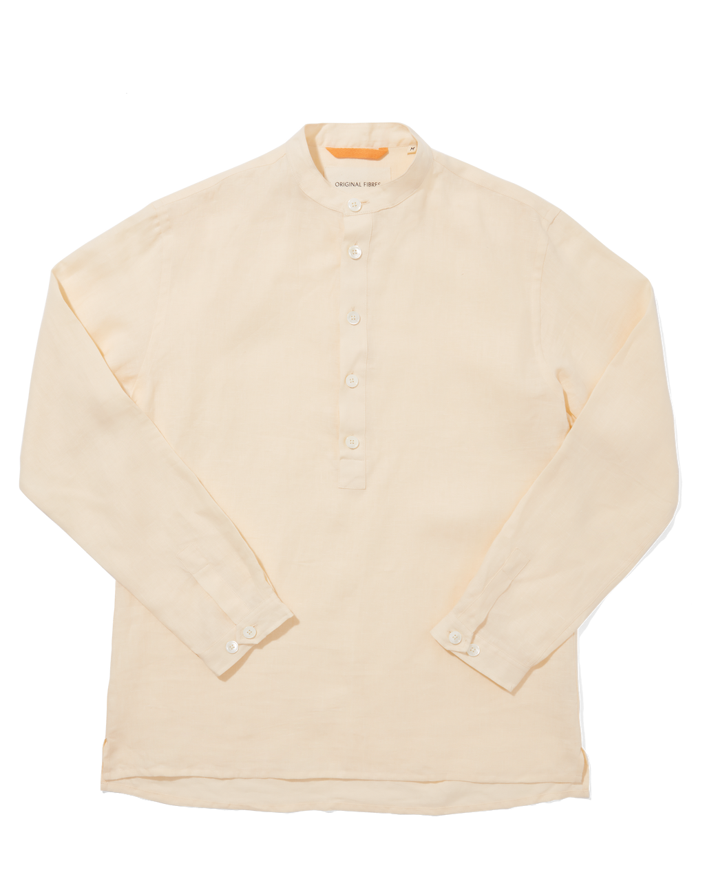 Linen Collarless Smock Cream
