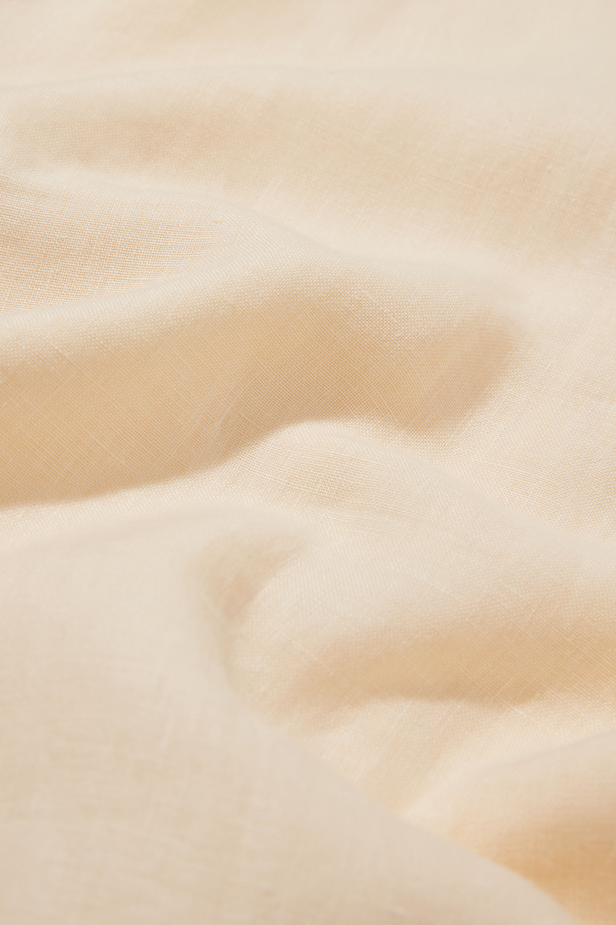 Linen Collarless Smock Cream