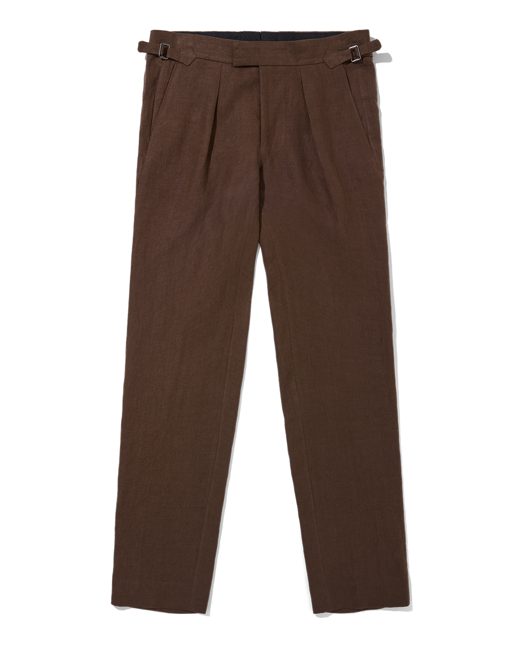 Irish Linen Suit Trouser Tobacco Brown