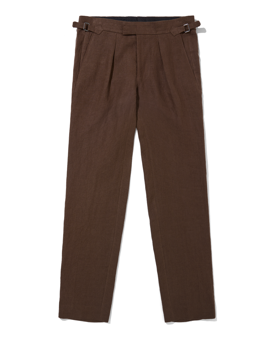 Irish Linen Suit Trouser Tobacco Brown