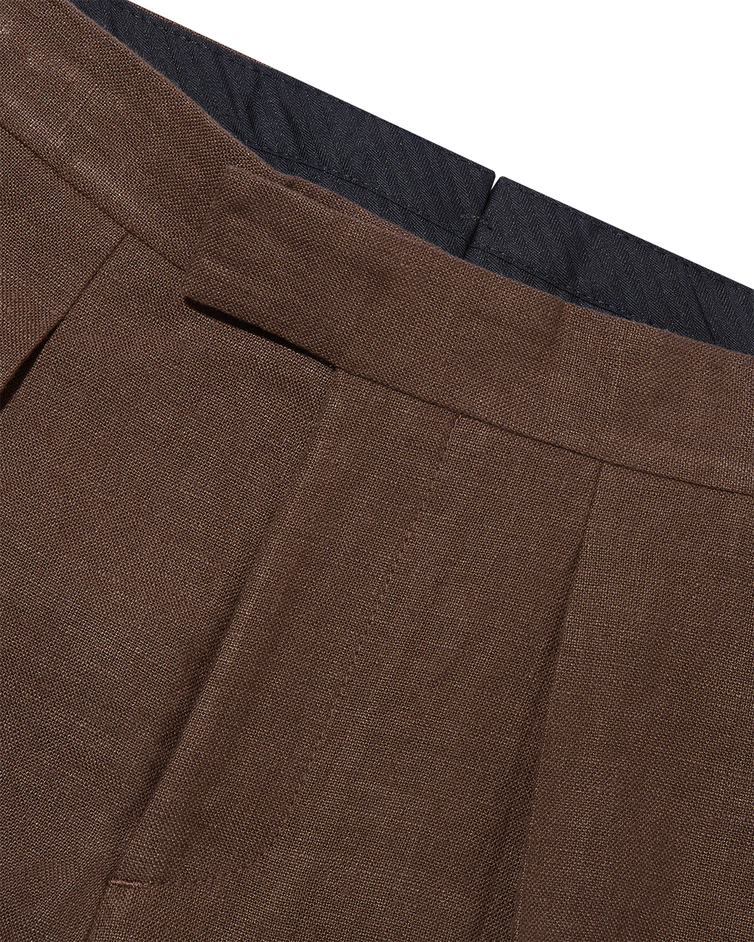 Laundered Linen Suit Tobacco Brown