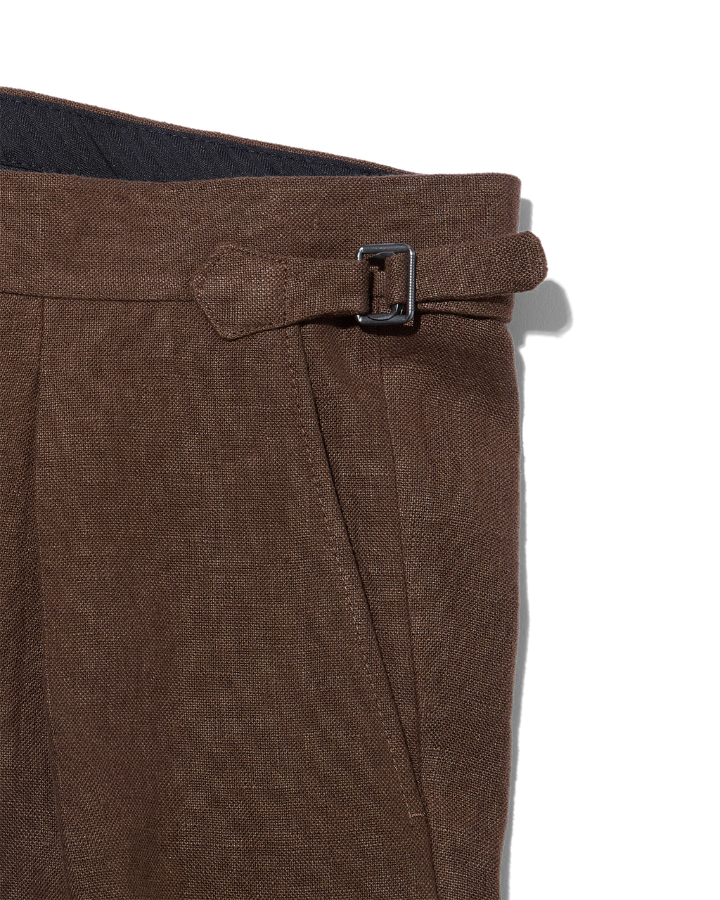 Irish Linen Suit Trouser Tobacco Brown
