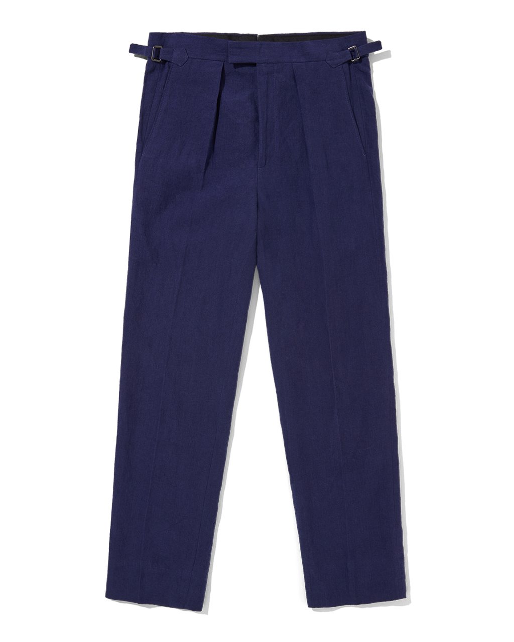 Laundered Linen Suit Trouser Navy Blue