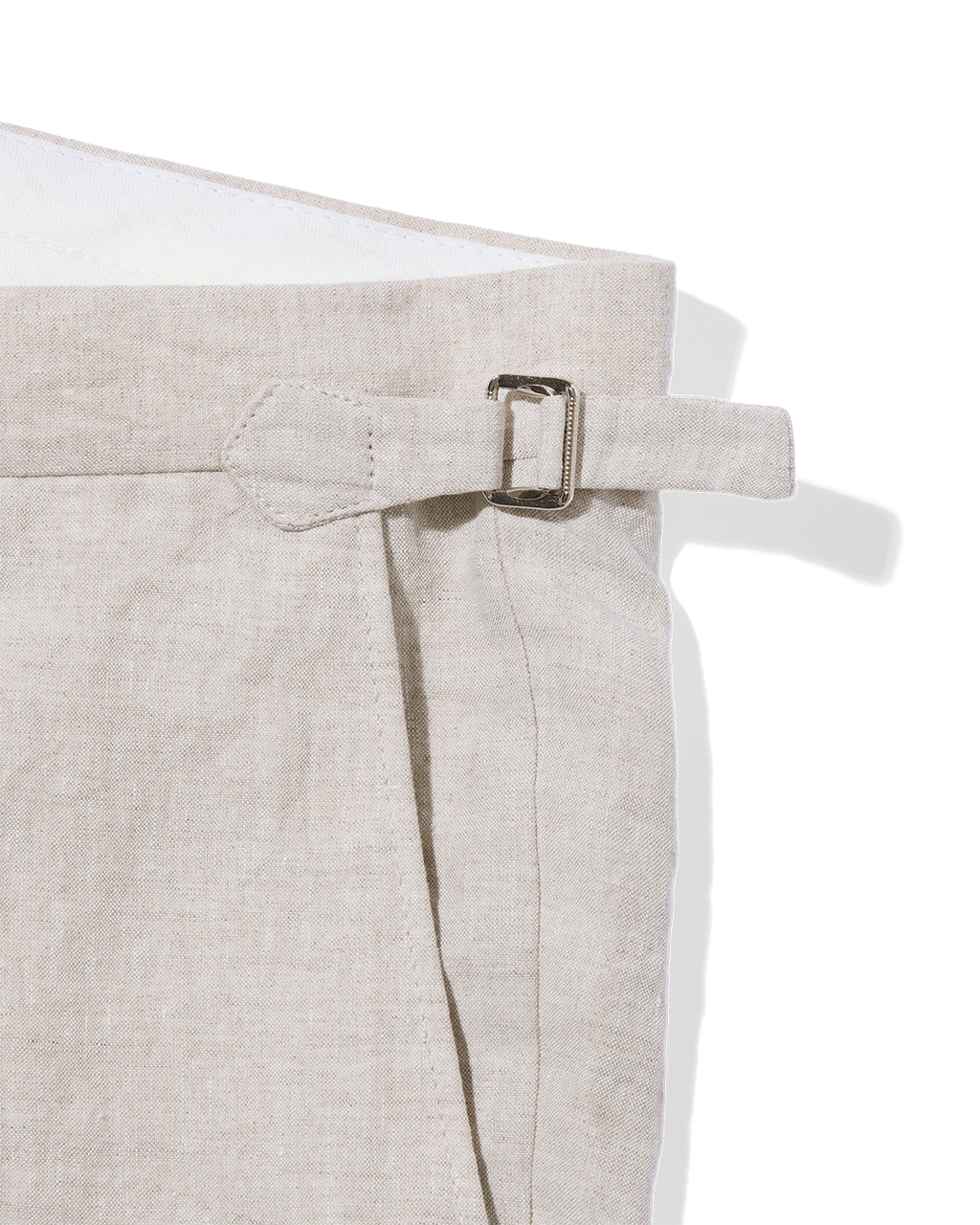 Laundered Linen Suit Trouser Oatmeal