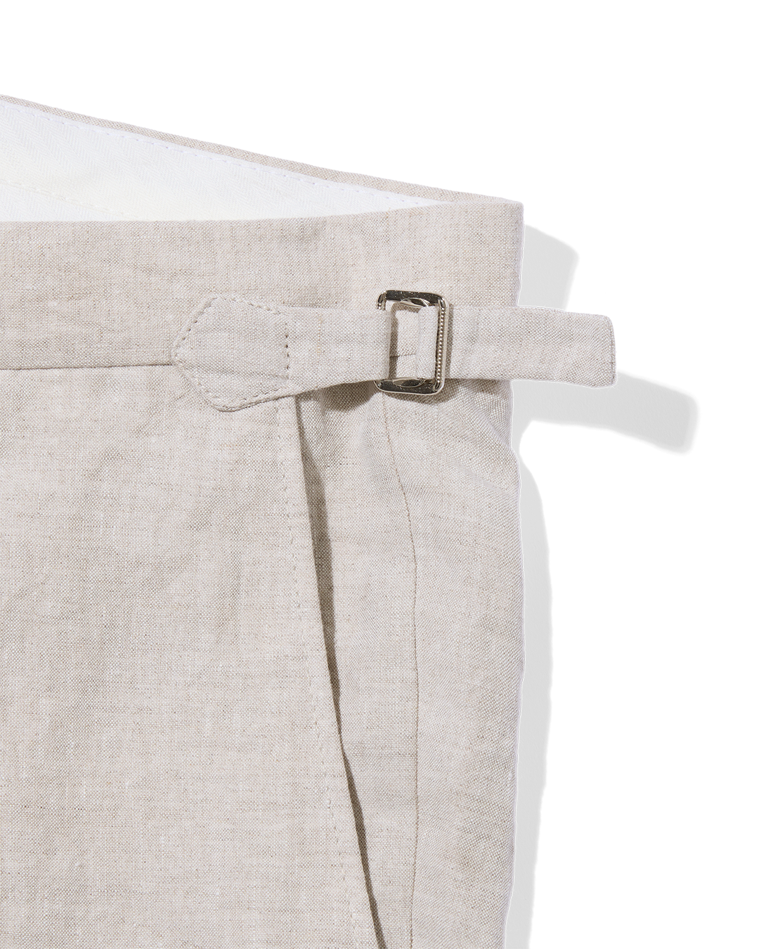 Laundered Linen Suit Trouser Oatmeal