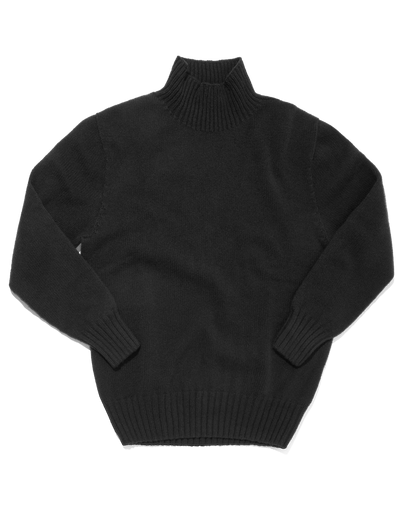 Super Geelong Mock Neck Melange Black