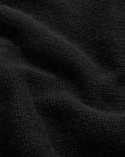 Super Geelong Mock Neck Melange Black