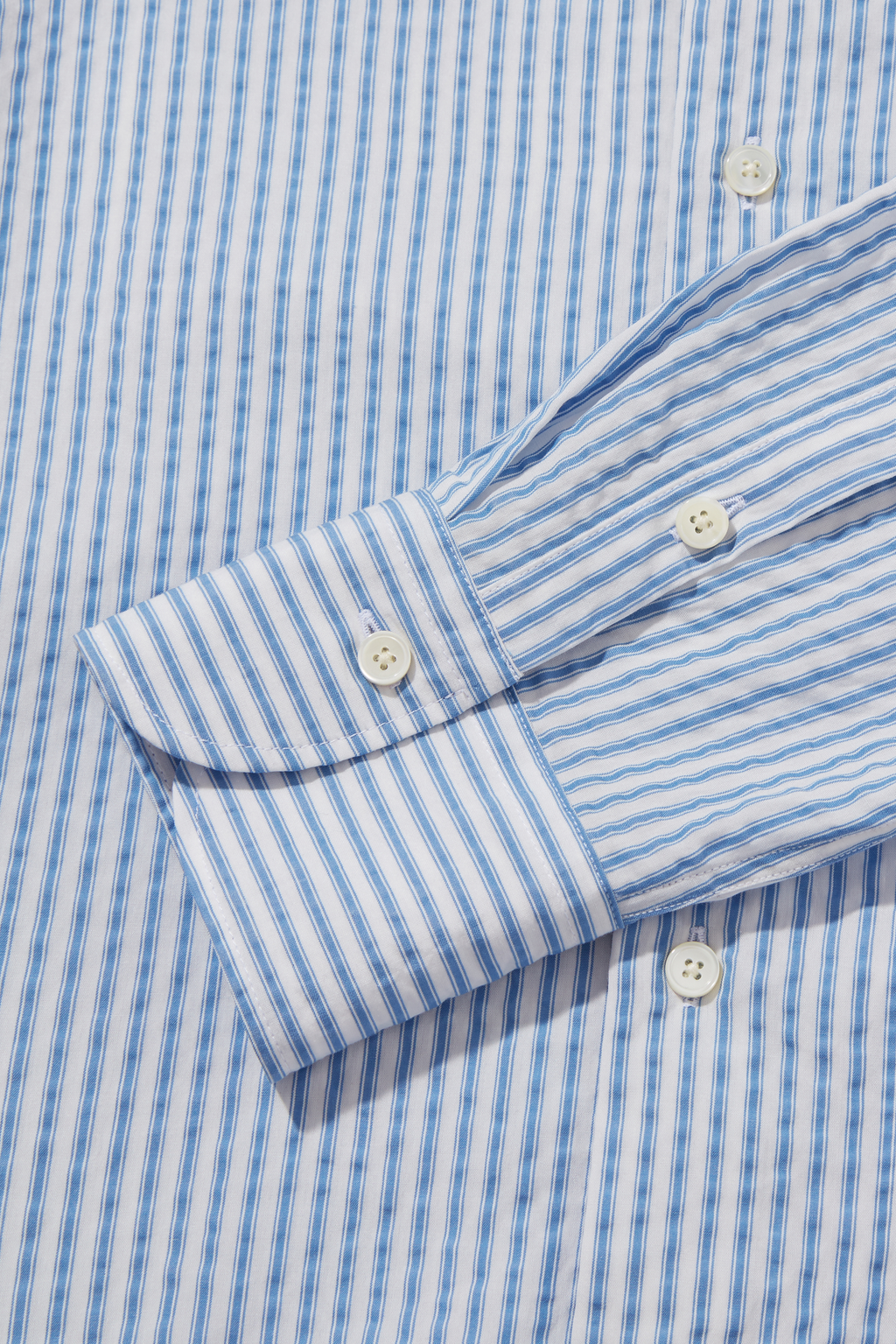 Tencel Button Down Signature Shirt Blue Stripe
