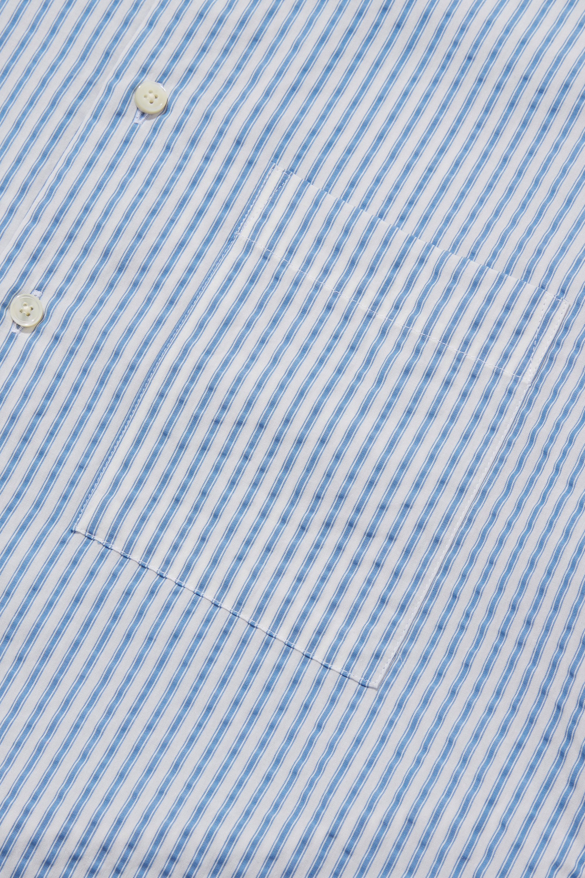 Tencel Button Down Signature Shirt Blue Stripe