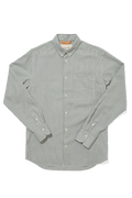 Tencel Button Down Signature Shirt Green Stripe