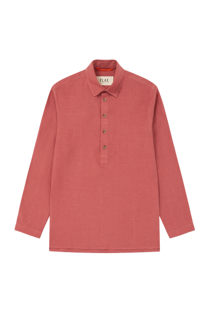 Midweight Linen Smock Terracotta Pink