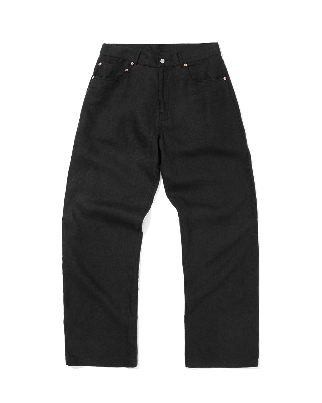 Midweight Linen Jean Black