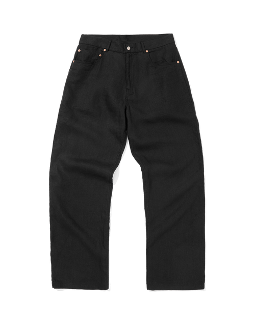 Midweight Linen Jean Black