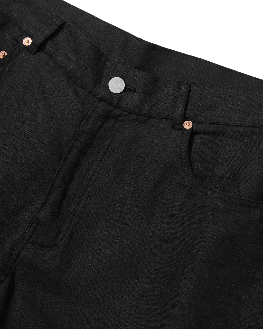Midweight Linen Jean Black