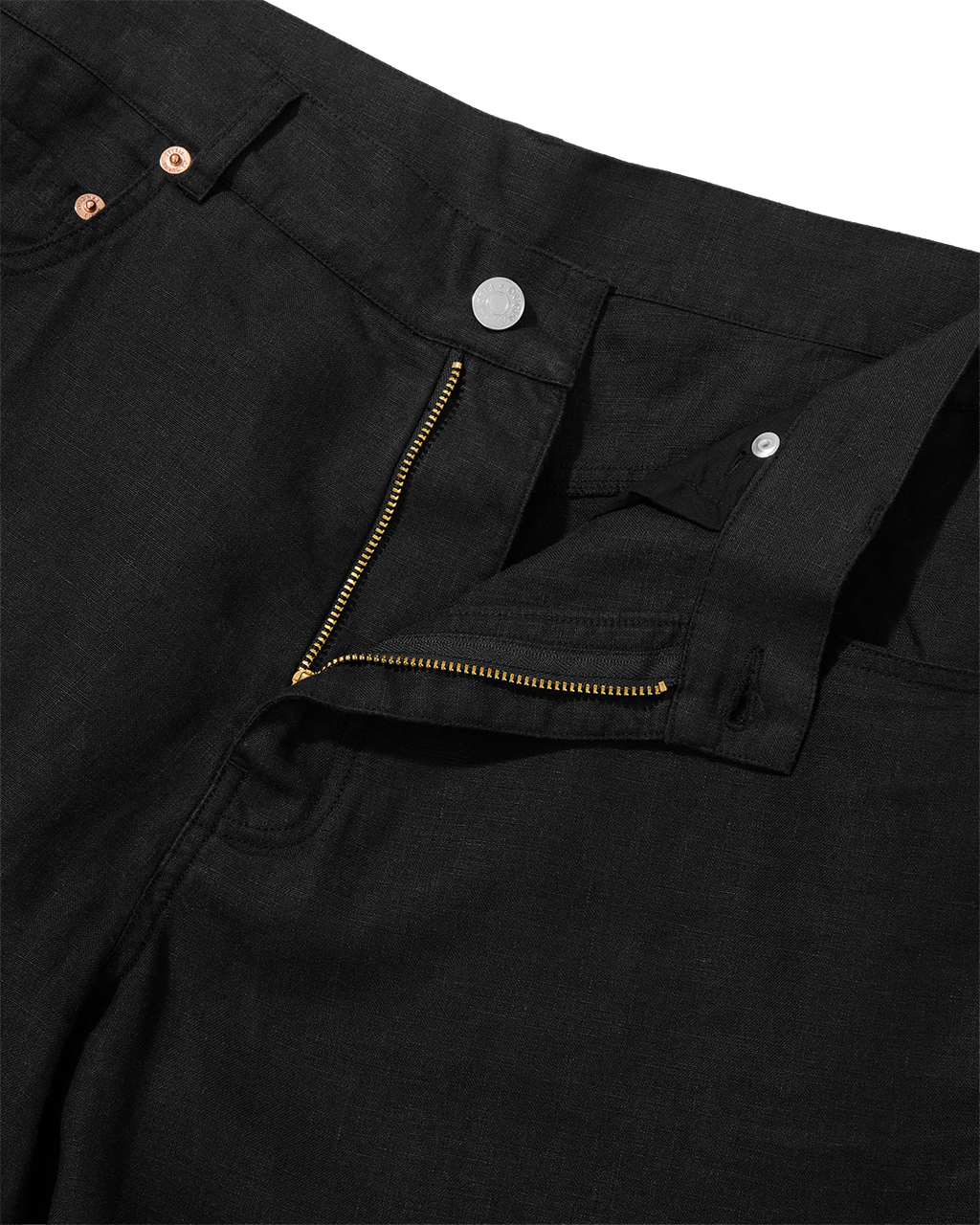 Midweight Linen Jean Black