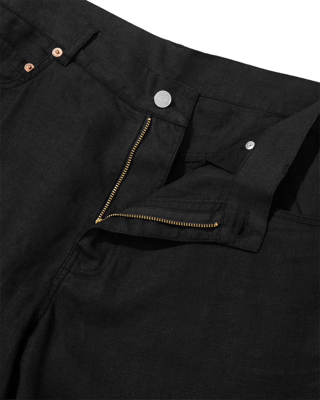 Midweight Linen Jean Black