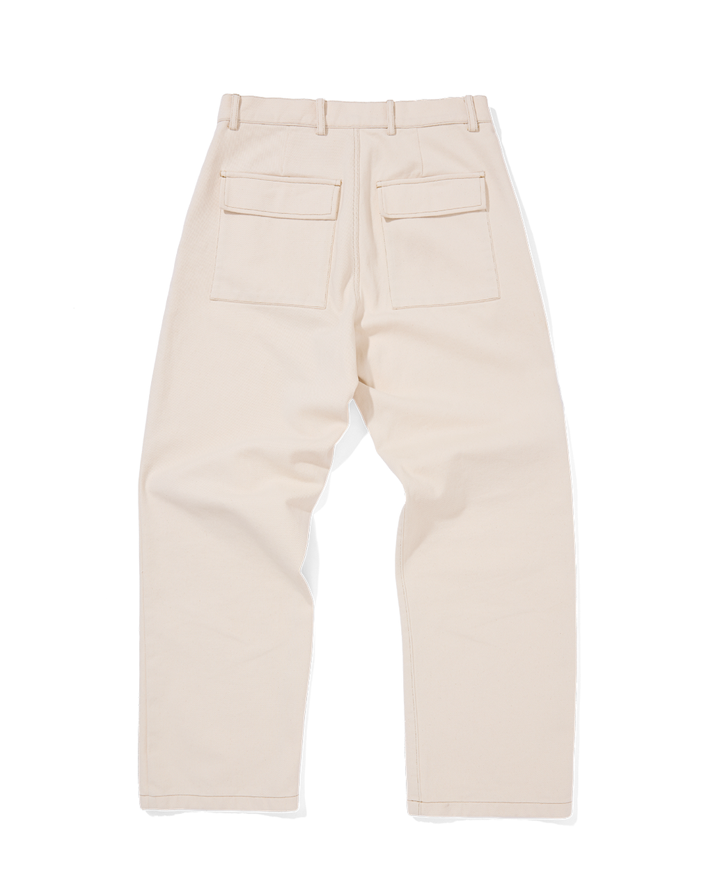 Organic Denim Wide Leg Jeans Ecru