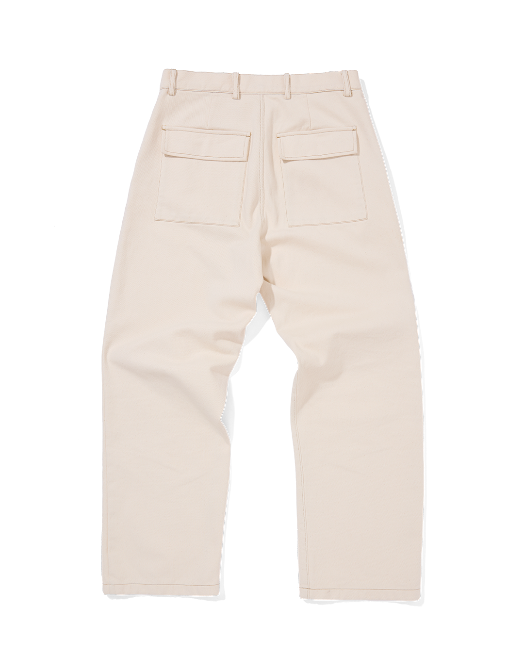 Organic Denim Wide Leg Jeans Ecru