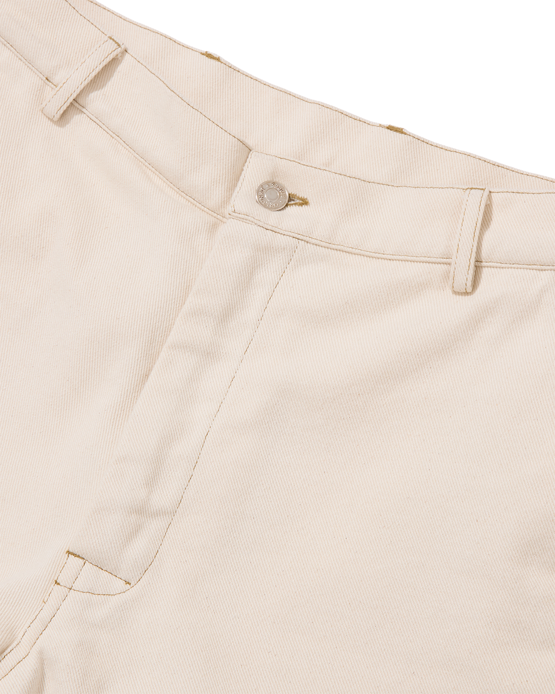 Organic Denim Wide Leg Jeans Ecru