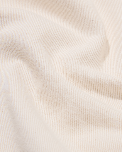 Organic Denim Wide Leg Jeans Ecru